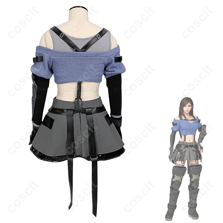 ファイナルファンタジーVII エバークライシス（FFVII EC） ティファ・ロックハート コスプレ衣装 メタルフット 高精度再現 - 3枚目の画像