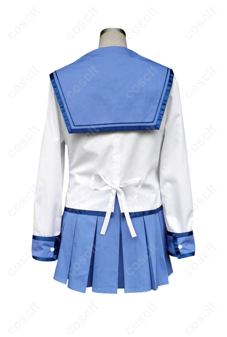 Angel Beats! 仲村ゆり コスプレ衣装 背面図 死んだ世界戦線制服の背面デザイン。高忠実再現された特徴的なデザイン。