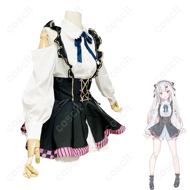 ホロライブ 百鬼あやめ コスプレ衣装 ガーリー系衣装（定制可能）かわいらしいデザイン - 2枚目の画像