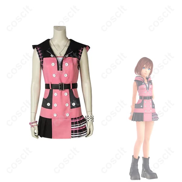 キングダム ハーツIII（KHIII） カイリ コスプレ衣装 ワンピース・インナー・ベルト・ネックレス・手首飾りセット 忠実再現・高品質 コスプレ通販