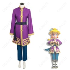 スーパーマリオシリーズ（ピーチショータイム） プリンセスピーチ 功夫 コスプレ衣装