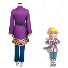 スーパーマリオシリーズ（ピーチショータイム） プリンセスピーチ 功夫 コスプレ衣装 - 3枚目の画像（サムネイル）