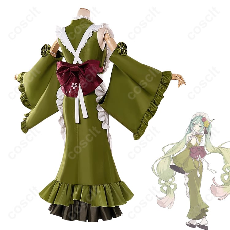 初音ミク コスプレ衣装 抹茶パフェ衣装 スイーツモチーフ コスプレ通販 - 2枚目の画像