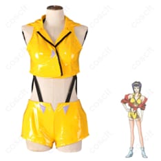 カウボーイビバップ フェイ・ヴァレンタイン コスプレ衣装 『カウボーイビバップ』コスプレ通販 透け感あるコート＆ショートパンツセット - 2枚目の画像（サムネイル）