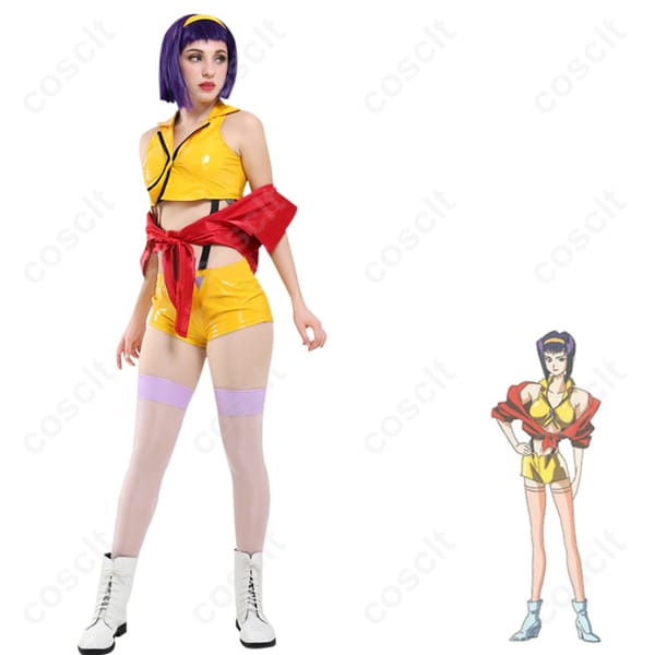 カウボーイビバップ フェイ・ヴァレンタイン コスプレ衣装 『カウボーイビバップ』コスプレ通販 透け感あるコート＆ショートパンツセット