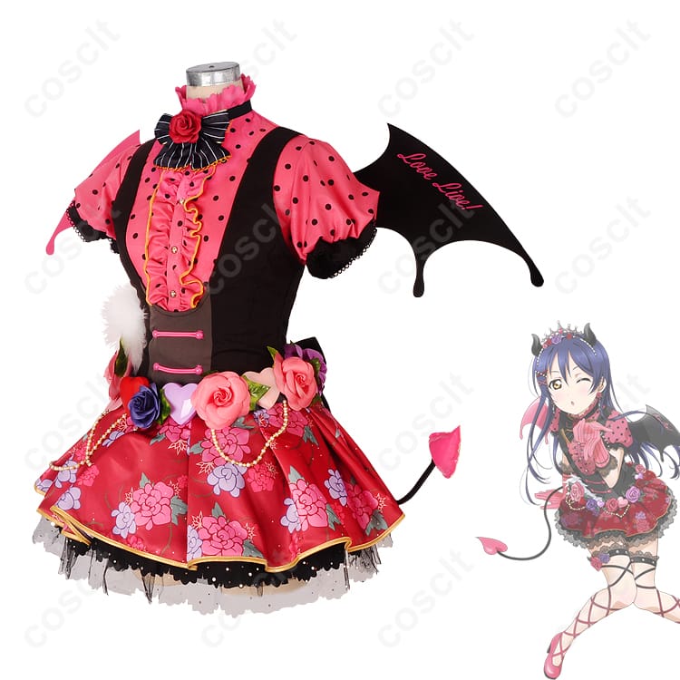 ラブライブ！シリーズ（ラブライブ！スクフェス） 園田海未（小悪魔編） コスプレ衣装 小悪魔なセリフ 覚醒後衣装｜高再現度・透湿素材使用 コスプレ通販 - 2枚目の画像