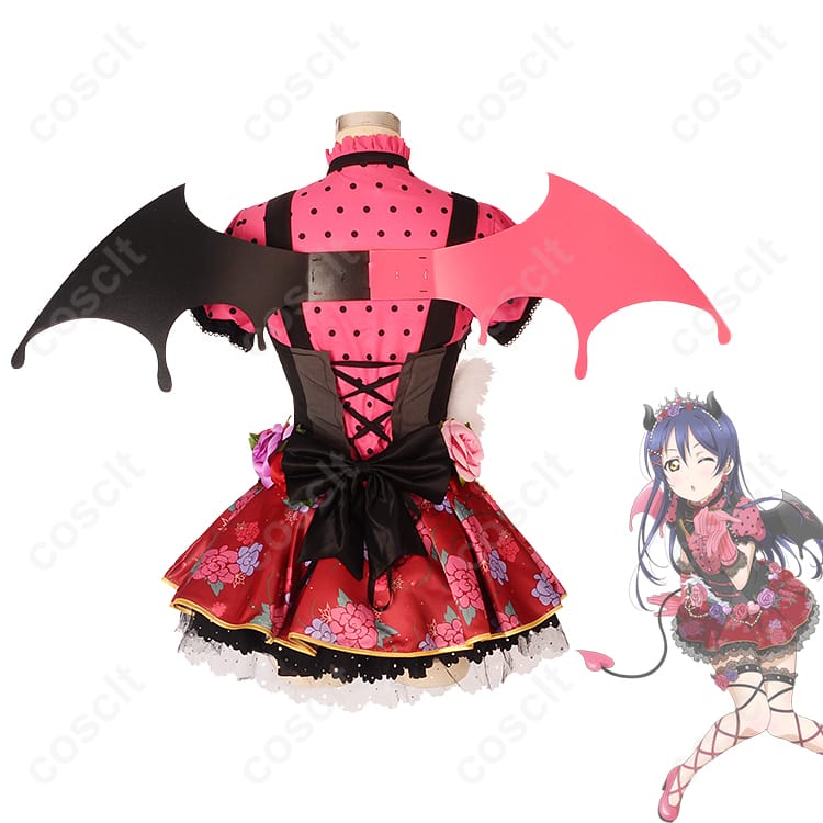ラブライブ！シリーズ（ラブライブ！スクフェス） 園田海未（小悪魔編） コスプレ衣装 小悪魔なセリフ 覚醒後衣装｜高再現度・透湿素材使用 コスプレ通販 - 3枚目の画像