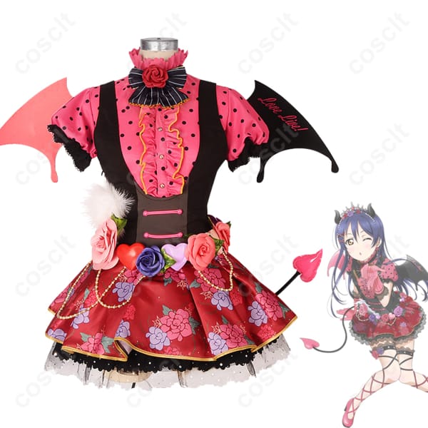 ラブライブ！シリーズ（ラブライブ！スクフェス） 園田海未（小悪魔編） コスプレ衣装 小悪魔なセリフ 覚醒後衣装｜高再現度・透湿素材使用 コスプレ通販