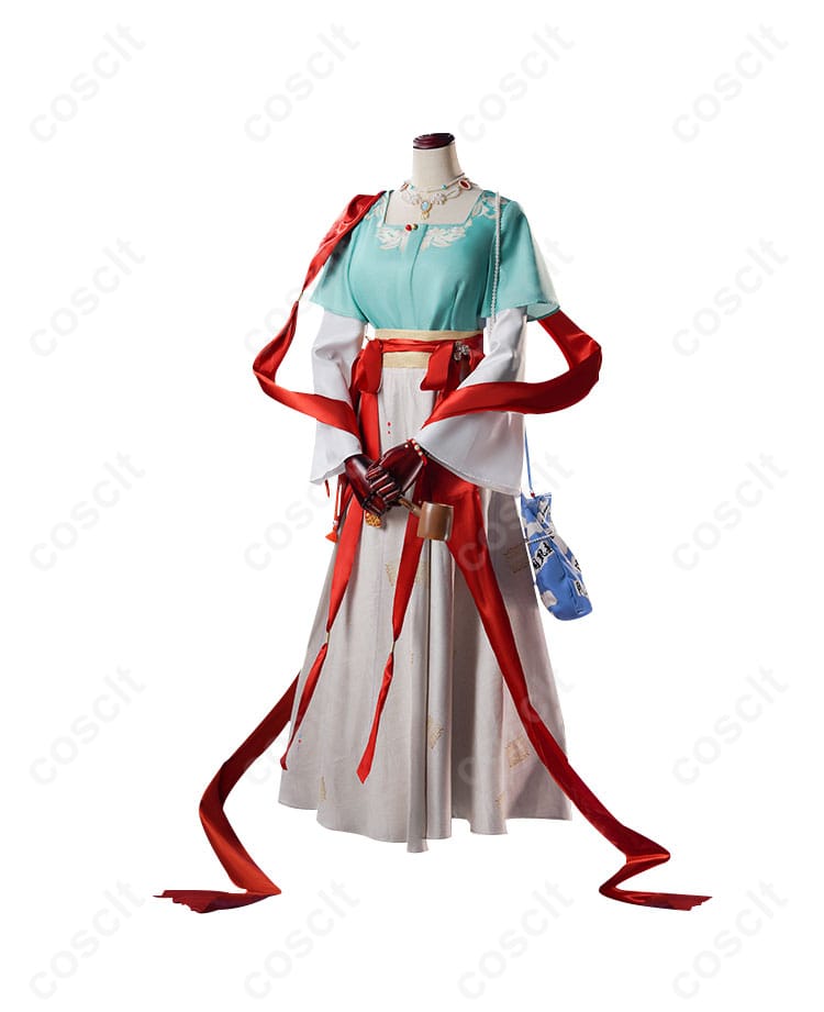 リバース1999 曲娘 コスプレ衣装の正面。高い再現度で、キャラクターの特徴を忠実に再現した衣装。