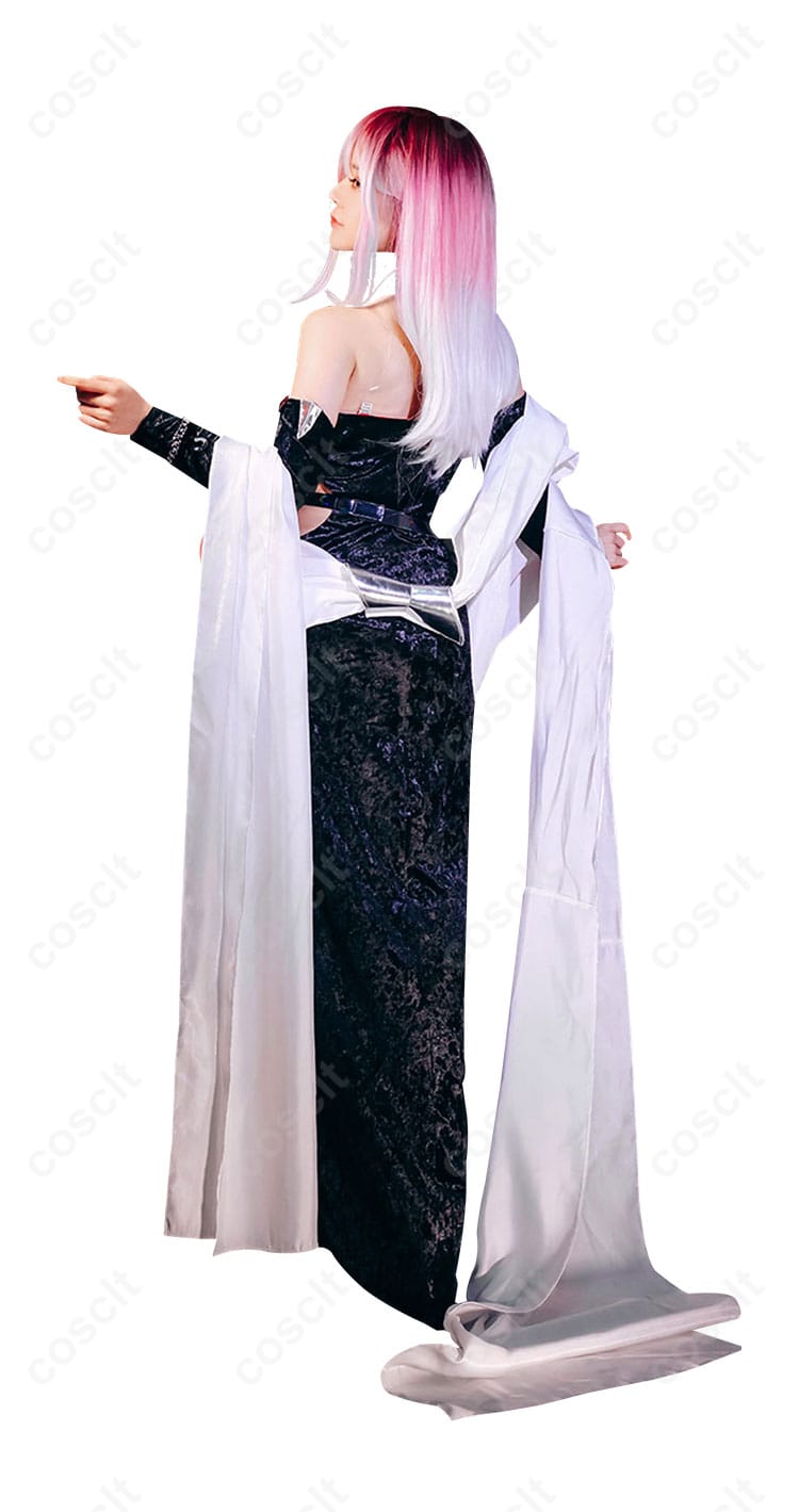 コスプレ衣装 シャローム 昼の如き夜光 背面の人物着用画像｜無期迷途 コスプレ衣装