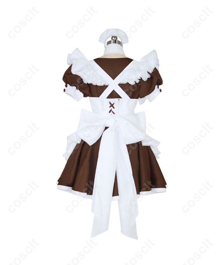 秋葉原 メイドカフェ メイド服 コスプレ衣装 - 後ろ姿も美しいデザイン