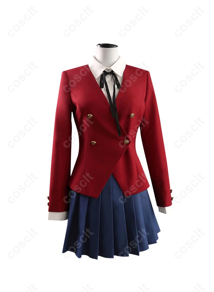とらドラ！ 逢坂大河 コスプレ衣装 制服（私立大橋高校の女子制服）正面の画像。詳細なデザインが再現されています。