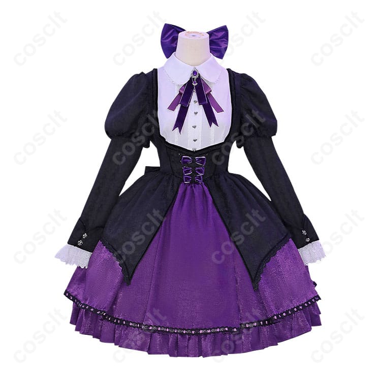 パンティ&ストッキングwithガーターベルト（パンスト） ストッキング コスプレ衣装 パンスト姉妹 ロリータドレス 花柄刺繍 高還原度 コスプレ通販 - 1枚目の画像