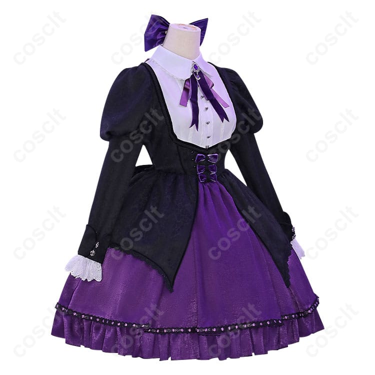 パンティ&ストッキングwithガーターベルト（パンスト） ストッキング コスプレ衣装 パンスト姉妹 ロリータドレス 花柄刺繍 高還原度 コスプレ通販 - 2枚目の画像