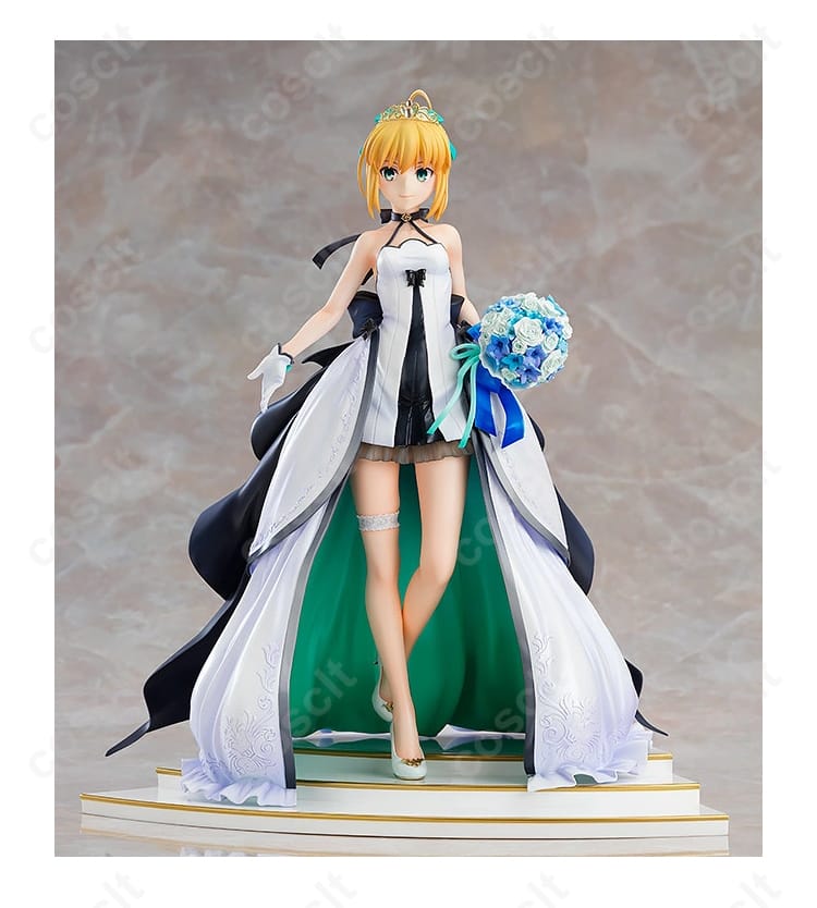 セイバー（アルトリア・ペンドラゴン）コスプレ衣装、Fateシリーズの主要キャラクターを忠実に再現。15th Celebration Dress Ver.のデザインで、イベントやコスプレ撮影に最適。