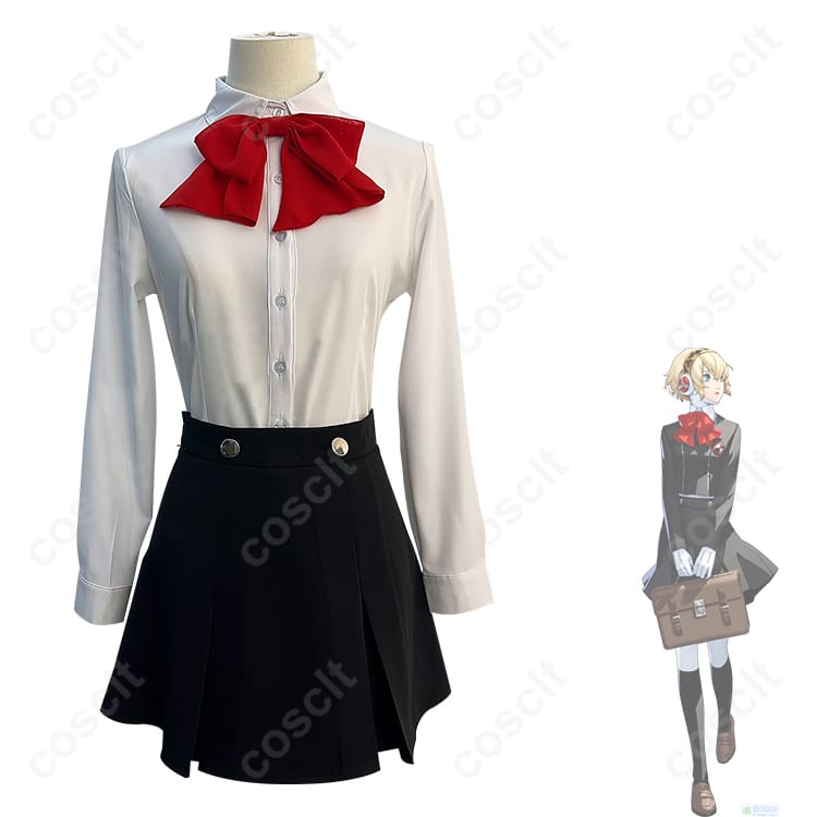 ペルソナ3 リロード（P3R） アイギス コスプレ衣装 ショートスカート・シャツ・コートセット｜忠実再現＆快適な着心地 - 5枚目の画像