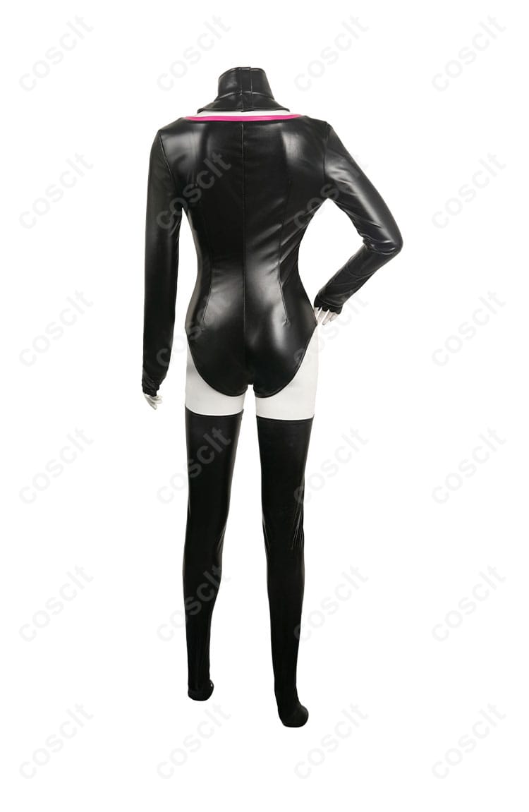 ハズビン・ホテル エンジェル・ダスト コスプレ衣装 背面の詳細。背中のデザインも再現された美しい仕上がり。
