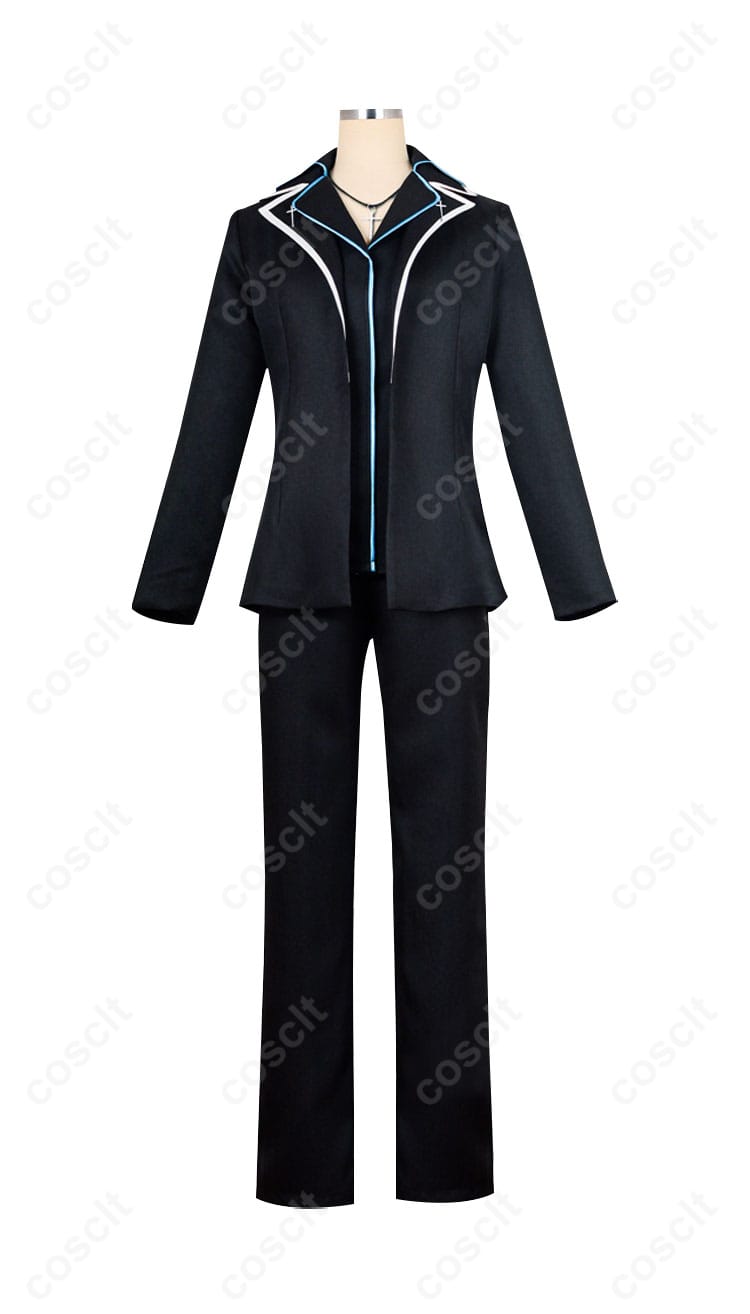 月詠イクト コスプレ衣装 正面図 - しゅごキャラ! 制服の詳細なデザインが確認できる画像。