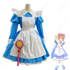 カードキャプターさくら（CCさくら） 木之本桜 コスプレ衣装 アリス/メイド服（忠実再現・高品質素材）