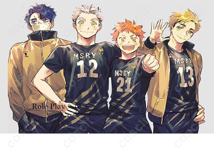 ハイキュー!! 日向翔陽 黒狼隊 コスプレ衣装 服装キャラクター画像