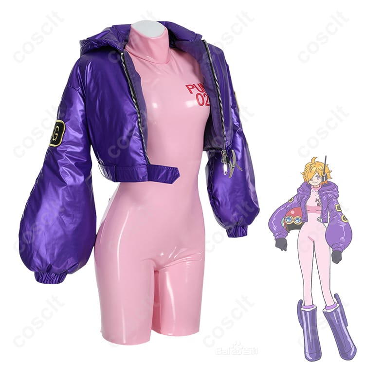 ONE PIECE Punk-02 悪（リリス） コスプレ衣装 コート・ボディスーツ・手袋・レッグカバー・耳飾りセット - 2枚目の画像