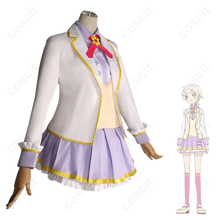 アイカツ！シリーズ アイカツスターズ! エルザ フォルテ コスプレ衣装 ネオ・ヴィーナスアーク 制服（忠実再現、快適な着心地） - 2枚目の画像