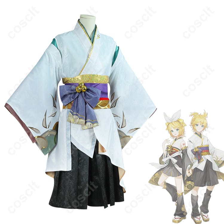 陰陽師シリーズ × 初音ミクコラボ 鏡音レン コスプレ衣装 初音ミクコラボ衣装 高忠実度再現 - 2枚目の画像
