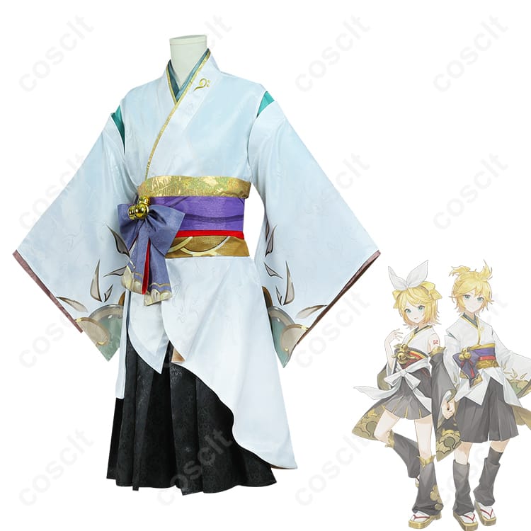 陰陽師シリーズ × 初音ミクコラボ 鏡音レン コスプレ衣装 初音ミクコラボ衣装 高忠実度再現 - 3枚目の画像