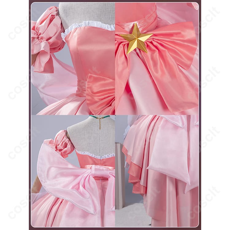 かみちゃまかりん（かみかり） 花園花鈴 コスプレ衣装 『かみちゃまかりん』コスプレ衣装 ワンピース・手袋・髪飾り付き 高再現度・快適な着心地 - 4枚目の画像