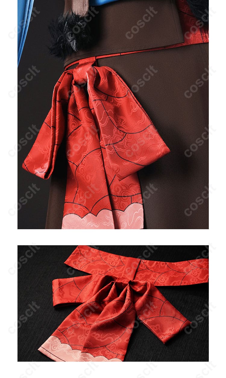 賢狼ホロ コスプレ衣装 腰の蝶結びの装飾詳細