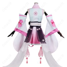 陰陽師シリーズ（陰陽師コラボ） 初音ミク コスプレ衣装 桜ミク コラボ衣装 高精度再現・快適な着心地 - 3枚目の画像（サムネイル）