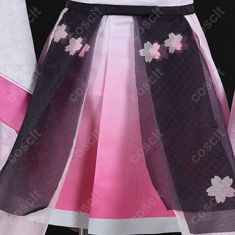 陰陽師シリーズ（陰陽師コラボ） 初音ミク コスプレ衣装 桜ミク コラボ衣装 高精度再現・快適な着心地 - 4枚目の画像