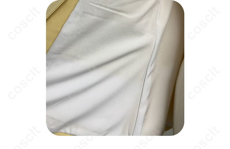 衣装の袋の細部、収納力とデザイン性