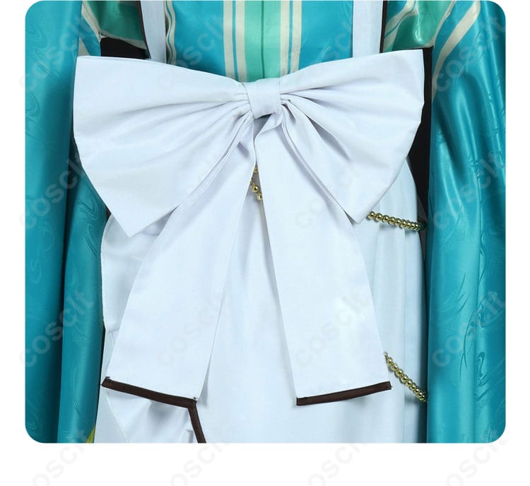 紫之創コスプレ衣装の背中にある蝶結びの装飾