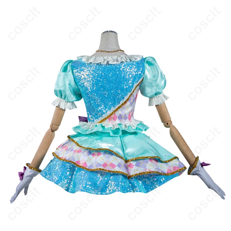 アイカツ！シリーズ（アイカツスターズ！） 白鳥ひめ コスプレ衣装 パステルトップスターコーデ（ドレス） 花柄刺繍＆星飾り付き コスプレ通販 - 3枚目の画像