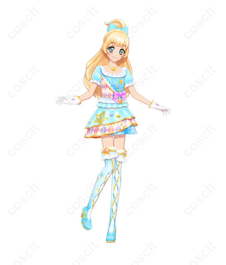 アイカツスターズ！白鳥ひめのコスプレ衣装。キャラクターの衣装を忠実に再現したデザインです。
