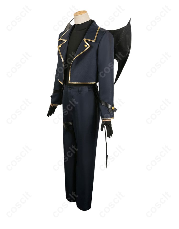 御影玲王 悪魔 コスプレ衣装 側面画像 ディテール表現