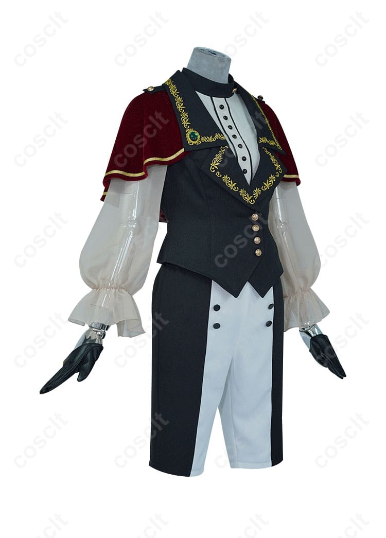 商品側面から見たコスプレ衣装の詳細。ディテールが際立つ一枚。