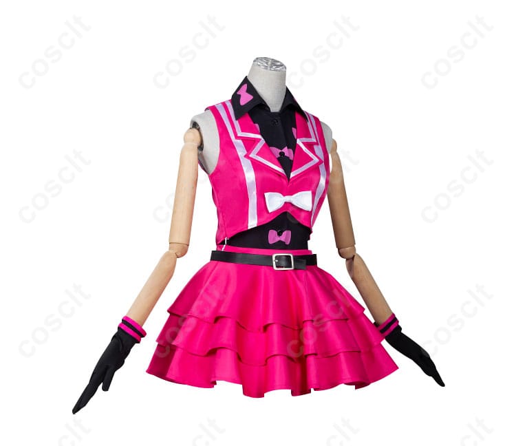 プリティーリズム・オーロラドリーム 春音あいら コスプレ衣装の側面画像。スカートやトップスのデザインが際立っています。