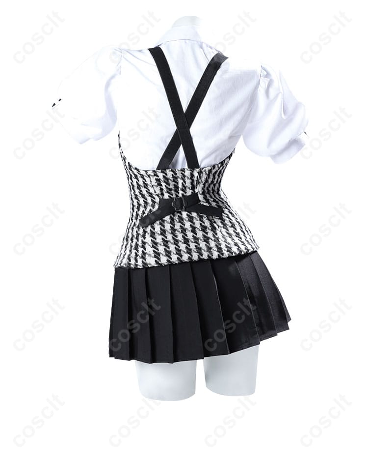 髏々宮カルタ 制服 コスプレ衣装 背面画像、服装の背面ディテールが明確に見えます。