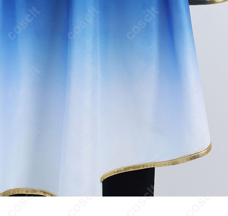 ウマ娘 ケイエスミラクル コスプレ衣装 衣摆装饰细节 - 衣服の裾部分のディテール、勝負服のスタイルに完璧に合ったデザイン。