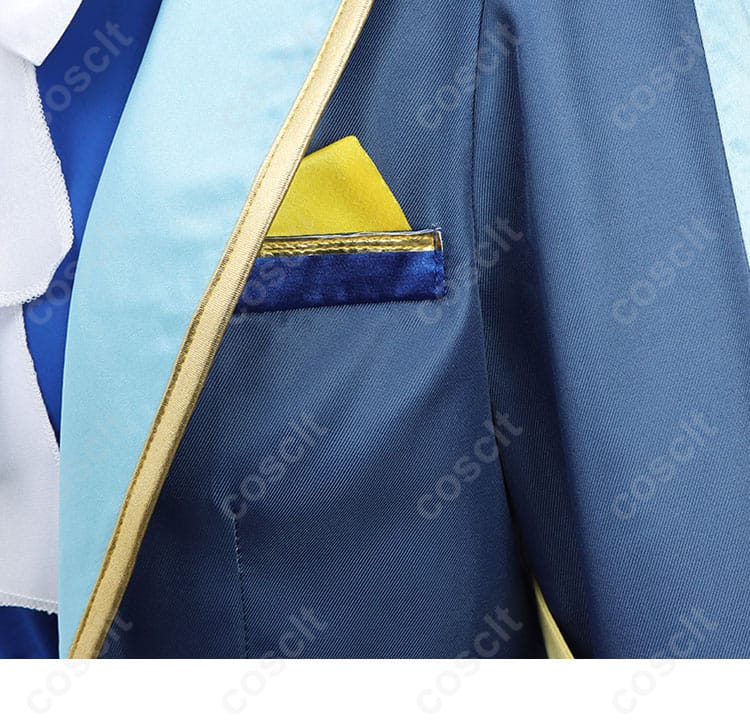 ウマ娘 ケイエスミラクル コスプレ衣装 衣领装饰细节 - 衣領の刺繍と装飾のディテール。