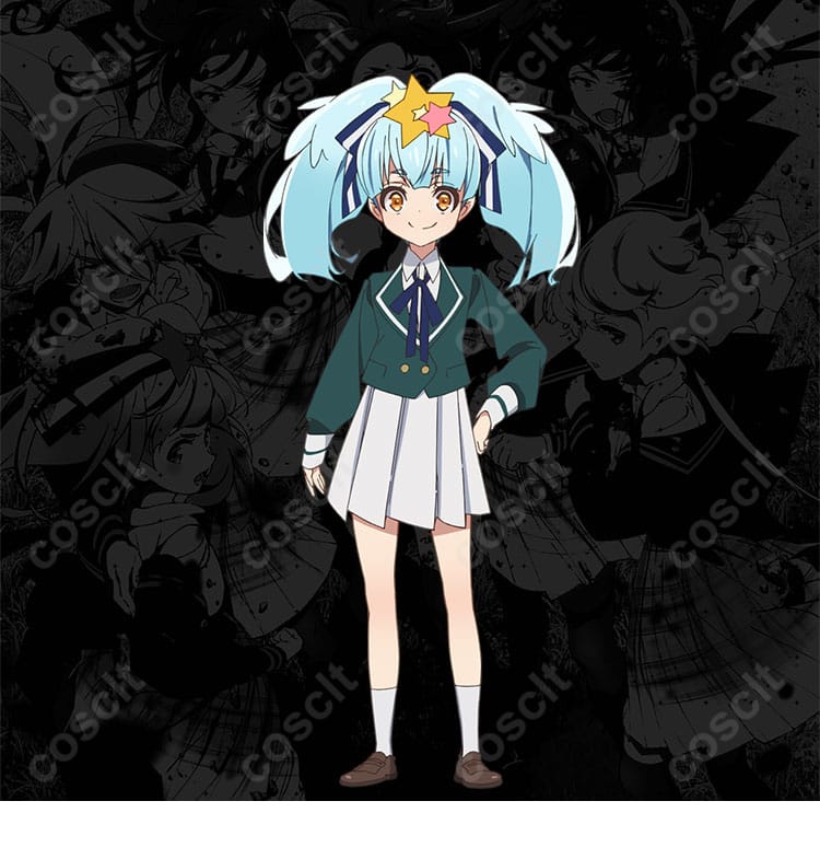 ゾンビランドサガ 星川リリィ コスプレ衣装 役柄画像。キャラクターの可愛さと制服コスプレを忠実に再現。