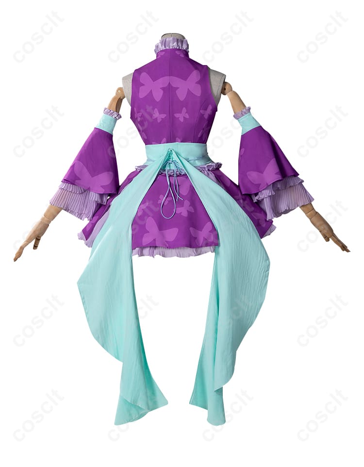 リルぷりっ 笹原名月 コスプレ衣装 バック画像（背面のディテールも忠実に再現されています）