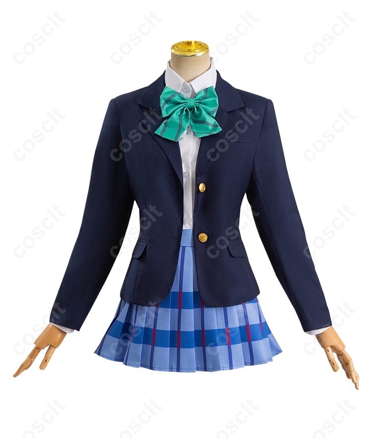 ラブライブ！ コスプレ衣装 緑の蝶ネクタイのディテール