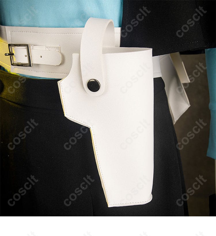 山岸風花 コスプレ衣装 新戦闘服 銃ホルダーのディテール。リアルなアクセサリーが加わり、完璧なコスプレ。