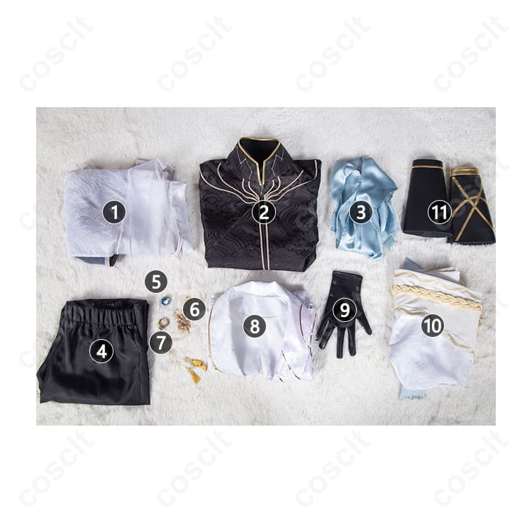 IdentityV（第五人格） 白黒無常（謝必安） コスプレ衣装 燦然たる北辰 高精度再現 透け感素材使用 コスプレ通販 - 4枚目の画像