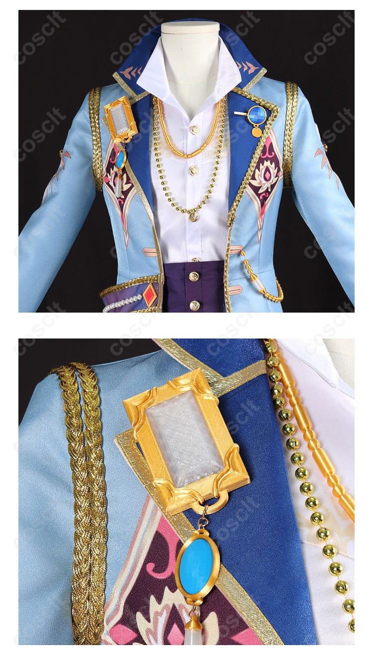 服装装飾ディテール、あんさんぶるスターズ！！ 朱桜司・月永レオ・鳴上嵐・瀬名泉・朔間凛月 コスプレ衣装 ギャンビット衣装