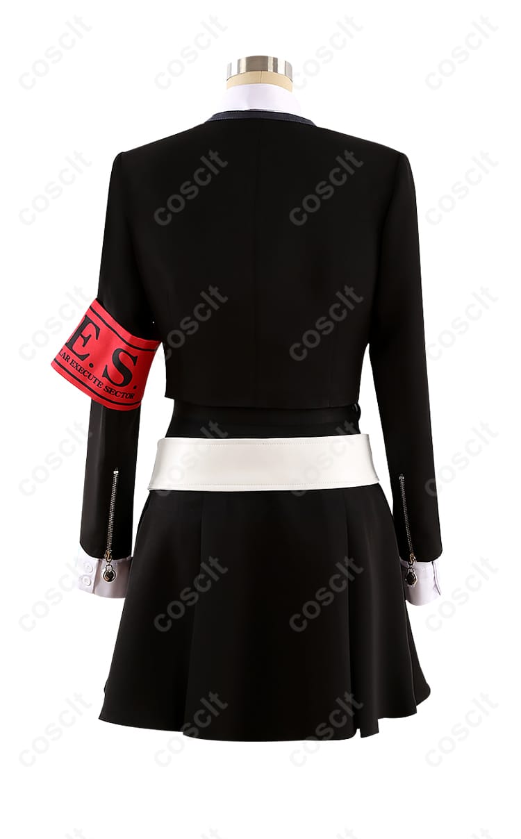 汐見琴音（ハム子）のコスプレ衣装背面の画像、月光館学園制服の背中のディテール。