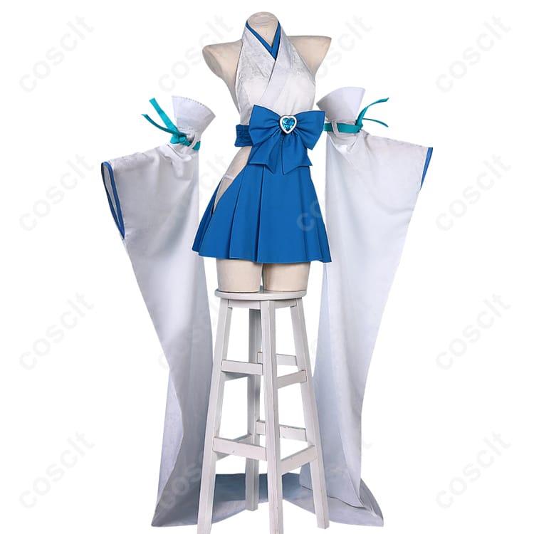 魔法少女にあこがれて（まほあこ） マジアアズール（薄氷巫女） コスプレ衣装 巫女服 高再現度・快適な着心地 - 2枚目の画像